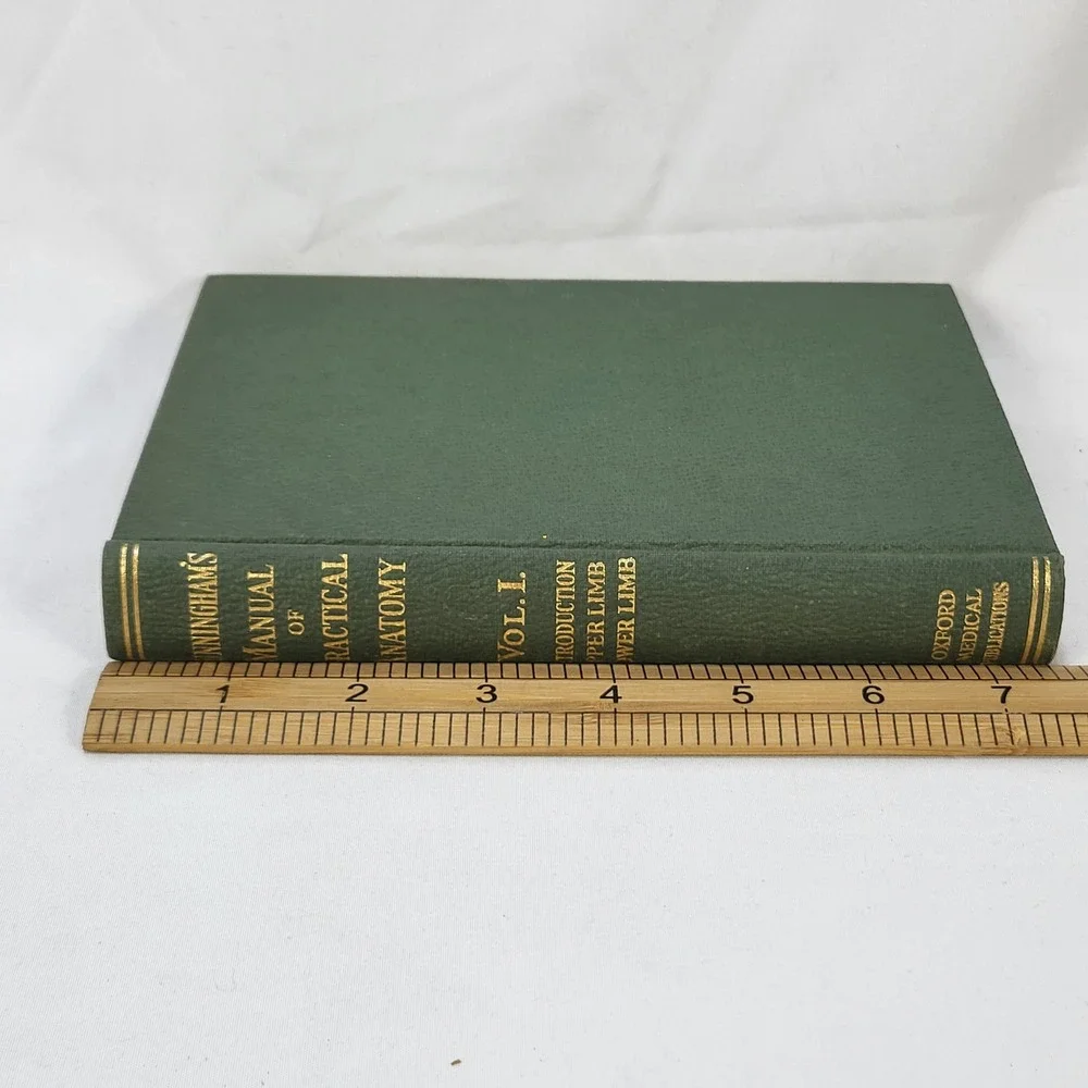 Cunningham's Manual of Practical Anatomy Vol 1 10th Ed 1940 Oxford Medical Book